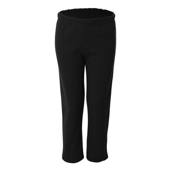 18400B Gildan Heavy Blend™ Youth Open-Bottom Sweatpants Black