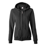 18600FL Gildan Heavy Blend™ Women’s Full-Zip Hooded Sweatshirt Black