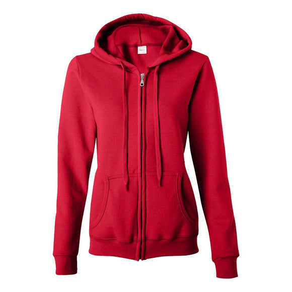 18600FL Gildan Heavy Blend™ Women’s Full-Zip Hooded Sweatshirt Red