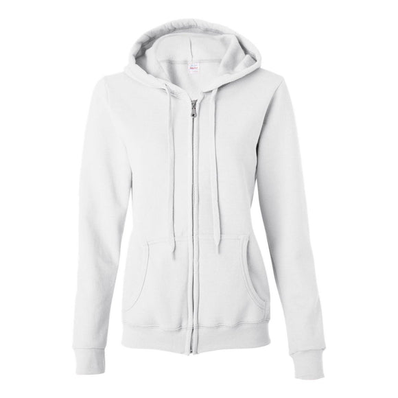 18600FL Gildan Heavy Blend™ Women’s Full-Zip Hooded Sweatshirt White