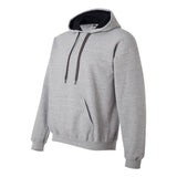 185C00 Gildan Heavy Blend™ Contrast-Color Hooded Sweatshirt Sport Grey/ Black