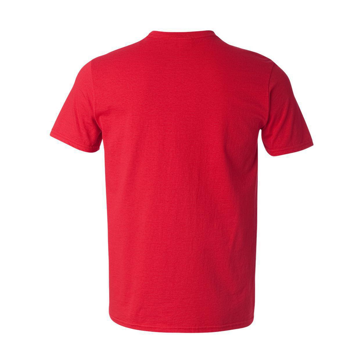 64V00 Gildan Softstyle® V-Neck T-Shirt Cherry Red – Detail Basics