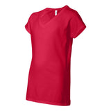 64V00L Gildan Softstyle® Women’s V-Neck T-Shirt Cherry Red