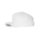 6007 YP Classics Five-Panel Cotton Twill Snapback Cap White