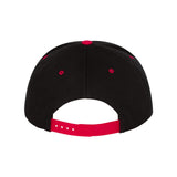 6007 YP Classics Five-Panel Cotton Twill Snapback Cap Black/ Red