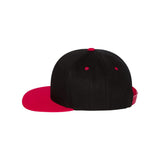 6007 YP Classics Five-Panel Cotton Twill Snapback Cap Black/ Red