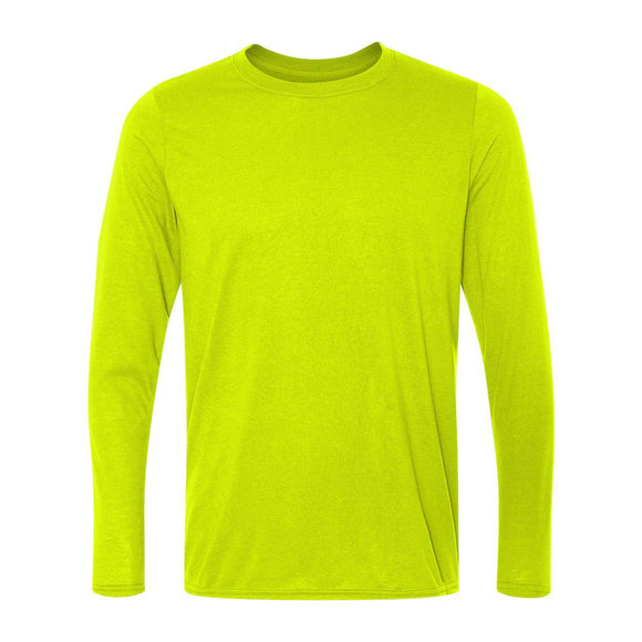 42400 Gildan Performance® Long Sleeve T-Shirt Safety Green