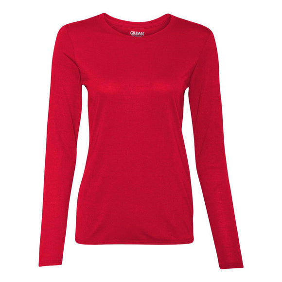 42400L Gildan Performance® Women’s Long Sleeve T-Shirt Red