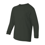 5400B Gildan Heavy Cotton™ Youth Long Sleeve T-Shirt Forest Green