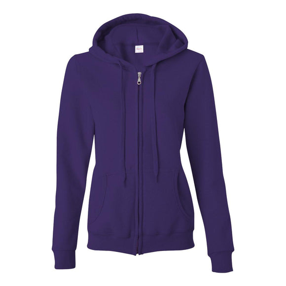 18600FL Gildan Heavy Blend™ Women’s Full-Zip Hooded Sweatshirt Purple