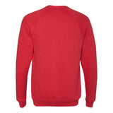 3901 BELLA + CANVAS Sponge Fleece Raglan Crewneck Sweatshirt Red