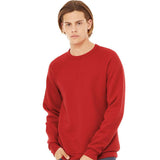 3901 BELLA + CANVAS Sponge Fleece Raglan Crewneck Sweatshirt Red
