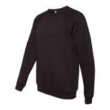 3901 BELLA + CANVAS Sponge Fleece Raglan Crewneck Sweatshirt Black