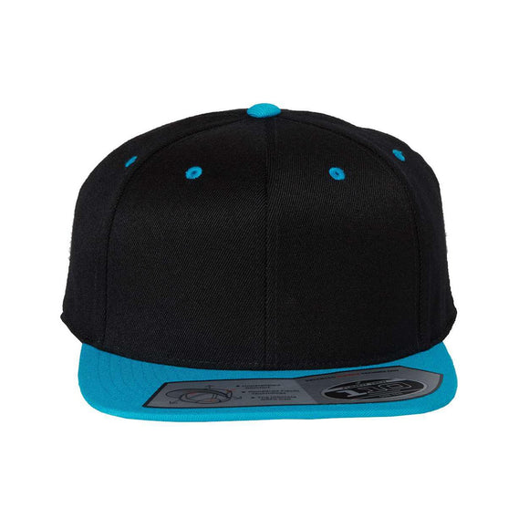 110F Flexfit 110® Snapback Cap Black/ Teal