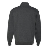 995MR JERZEES Nublend® Cadet Collar Quarter-Zip Sweatshirt Black Heather