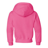 996YR JERZEES NuBlend® Youth Hooded Sweatshirt Neon Pink