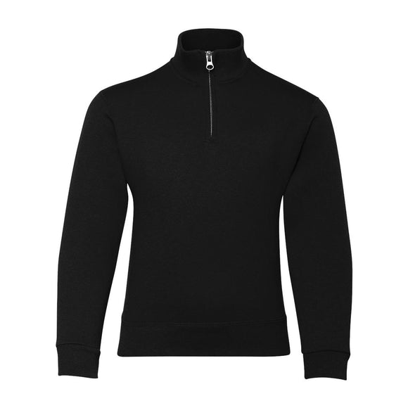 995YR JERZEES Nublend® Youth Quarter-Zip Cadet Collar Sweatshirt Black
