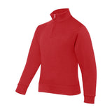 995YR JERZEES Nublend® Youth Quarter-Zip Cadet Collar Sweatshirt True Red