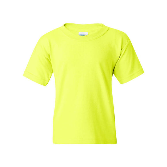 5000B Gildan Heavy Cotton™ Youth T-Shirt Safety Green