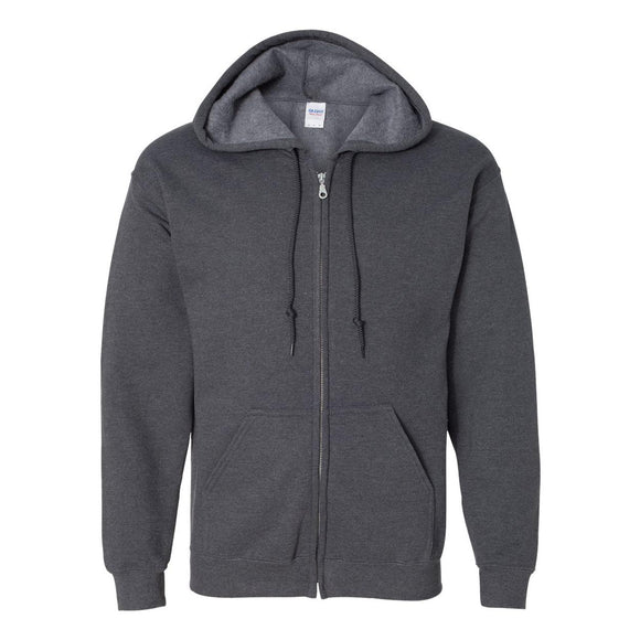 18600 Gildan Heavy Blend™ Full-Zip Hooded Sweatshirt Dark Heather