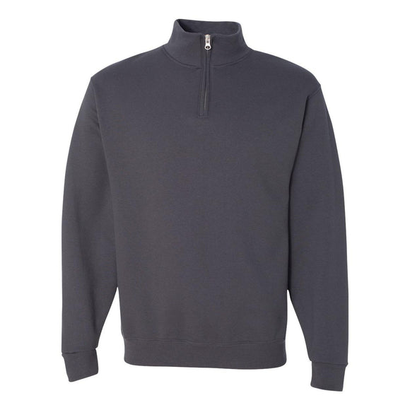 995MR JERZEES Nublend® Cadet Collar Quarter-Zip Sweatshirt Charcoal Grey