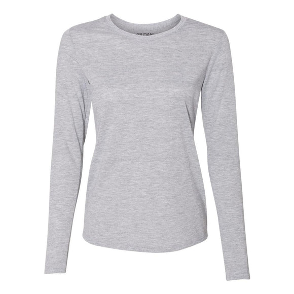 42400L Gildan Performance® Women’s Long Sleeve T-Shirt Sport Grey