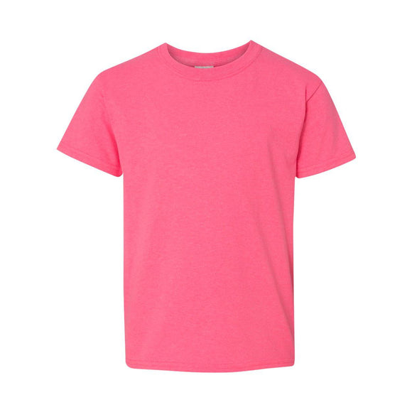 5000B Gildan Heavy Cotton™ Youth T-Shirt Safety Pink