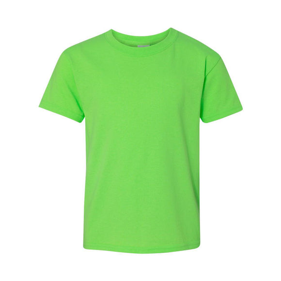 5000B Gildan Heavy Cotton™ Youth T-Shirt Neon Green