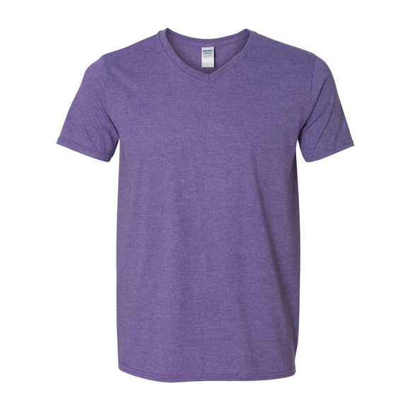 64V00 Gildan Softstyle® V-Neck T-Shirt Heather Purple