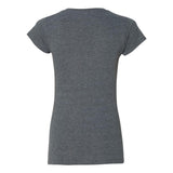 64V00L Gildan Softstyle® Women’s V-Neck T-Shirt Dark Heather