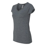 64V00L Gildan Softstyle® Women’s V-Neck T-Shirt Dark Heather