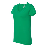 5V00L Gildan Heavy Cotton™ Women’s V-Neck T-Shirt Irish Green