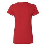 5V00L Gildan Heavy Cotton™ Women’s V-Neck T-Shirt Red