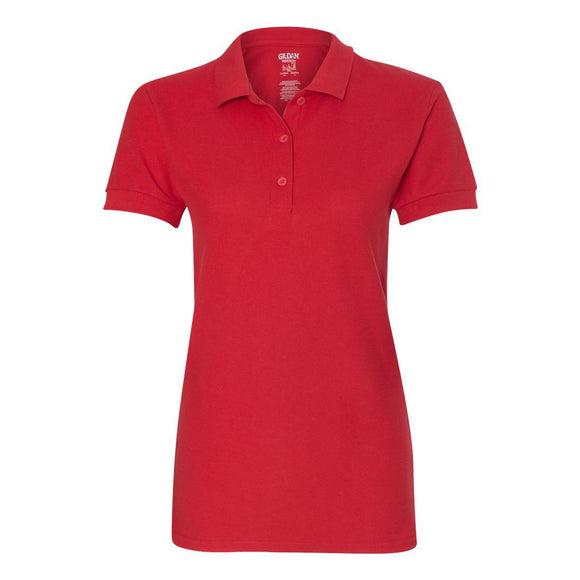 82800L Gildan Premium Cotton® Women's Double Piqué Polo Red