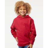 SS4001Y Independent Trading Co. Youth Midweight Hooded Sweatshirt Red