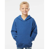 SS4001Y Independent Trading Co. Youth Midweight Hooded Sweatshirt Royal Heather