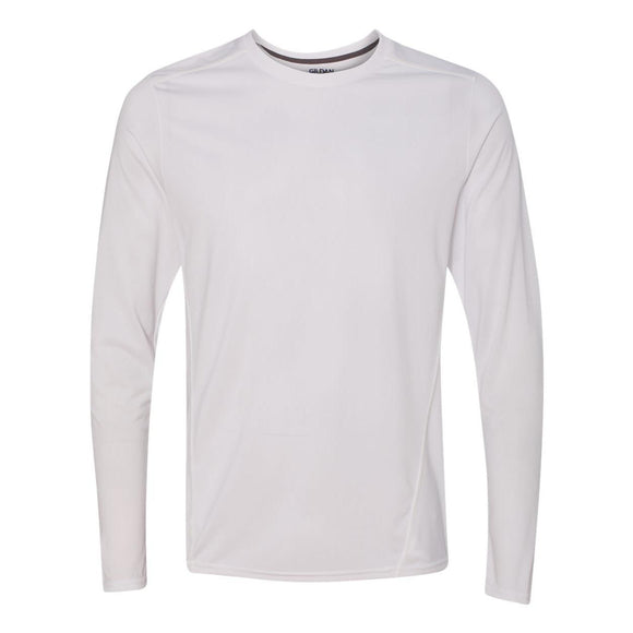 47400 Gildan Performance® Tech  Long Sleeve T-Shirt White