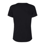 6415 BELLA + CANVAS Women's Relaxed Triblend Short Sleeve V-Neck Tee Solid Black Triblend