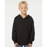 PRM15YSB Independent Trading Co. Youth Special Blend Raglan Hooded Sweatshirt Black