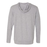 6759 Anvil Triblend Full-Zip Hooded Long Sleeve T-Shirt Heather Grey