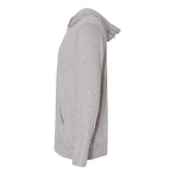 6759 Anvil Triblend Full-Zip Hooded Long Sleeve T-Shirt Heather Grey