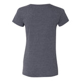 64550L Gildan Softstyle® Women’s Deep Scoop Neck T-Shirt Heather Navy