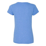 64550L Gildan Softstyle® Women’s Deep Scoop Neck T-Shirt Heather Royal