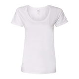 64550L Gildan Softstyle® Women’s Deep Scoop Neck T-Shirt White