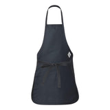 Q4250 Q-Tees Full-Length Apron with Pouch Pocket Navy