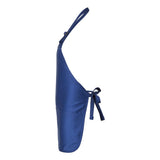 Q4250 Q-Tees Full-Length Apron with Pouch Pocket Royal