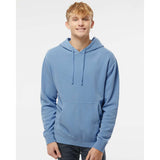 PRM4500 Independent Trading Co. Midweight Pigment-Dyed Hooded Sweatshirt Pigment Light Blue
