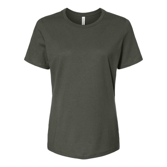 6400 BELLA + CANVAS Women’s Relaxed Jersey Tee Military Green