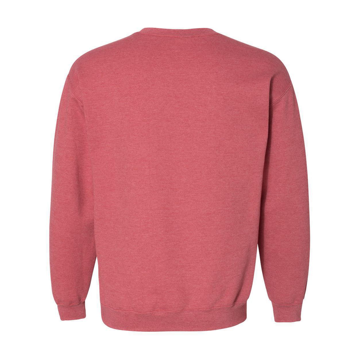 Gildan 18000 Sweatshirt Heather Sport Scarlet Red Adult Heavy Blend™ Adult  8 Oz., 50/50 Fleece Crew