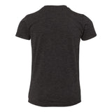3413Y BELLA + CANVAS Youth Triblend Tee Charcoal Black Triblend